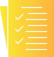 Task List Solid Multi Gradient Icon vector