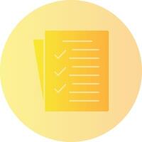 Task List Gradient Circle Icon vector