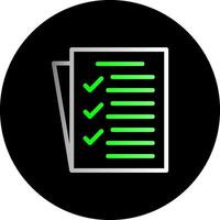 Task List Dual Gradient Circle Icon vector