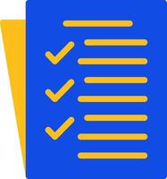 Task List Flat Two color Icon vector