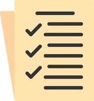 Task List Flat Icon vector