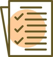 Task List Linear Circle Icon vector