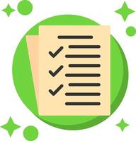 Task List Tailed Color Icon vector