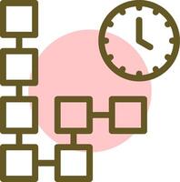 TimeLinear Circle Linear Circle Icon vector