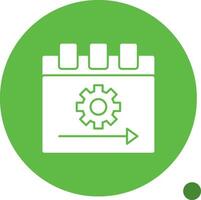 Sprint Glyph Shadow Icon vector