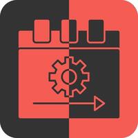 Sprint Red Inverse Icon vector