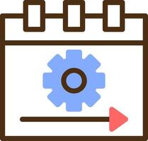 Sprint Color Filled Icon vector