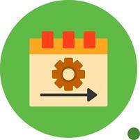 Sprint Flat Shadow Icon vector