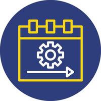Sprint Dual Line Circle Icon vector