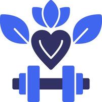 Health and Wellness Solid Two Color Icon vector