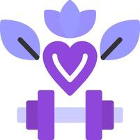 Health and Wellness Flat Icon vector