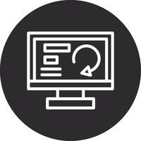 Redo Inverted Icon vector