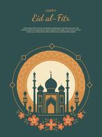 Eidal-Fitr background. Religious Cultural. vector