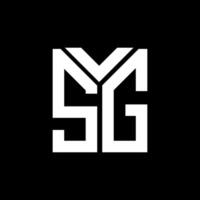 SG letter logo design on black background. SG creative initials letter logo concept. SG letter design. vector