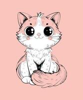 Cute cat vector