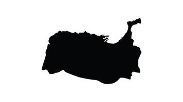 animazione formatura un' carta geografica di tetouan nel Marocco video