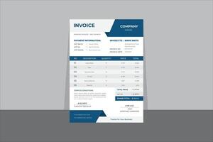 Business invoice design vector