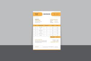 Business invoice design vector