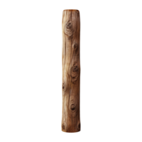 AI generated Woodenpole isolated on transparent background png