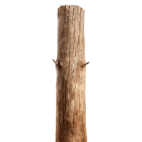 ai gegenereerd houten paal geïsoleerd Aan transparant achtergrond PNG