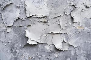 AI generated Paint texture on smooth rough wall with balanced gray color and light reflex. photo