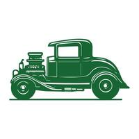 Print vintage car vector illustration