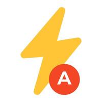 Creative design icon of auto flash vector