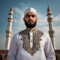 AI generated Indian muslim man photo