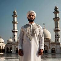 AI generated Indian muslim man photo