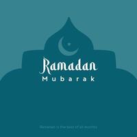 Simple Ramadan post vector design