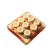 AI generated graphics tasty healthy banana bread png