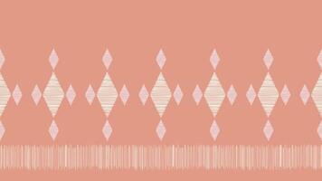 Traditional Ethnic ikat motif fabric pattern background geometric .Ikat embroidery Ethnic pattern pink pastel rose pink background wallpaper. Abstract,vector,illustration.Texture,frame,decoration. vector