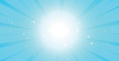 bright blue glowing background with lcenter light vector