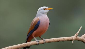 AI generated Bird Photography, Chestnut-tailed starling Bird Picture, Most Beautiful Bird Photography, starling Nature Photography, AI Image photo