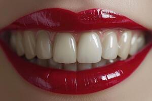 ai generado amplio sonrisa dental dientes profesional fotografía foto
