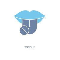 tonguo concept line icon. Simple element illustration. tonguo concept outline symbol design. vector