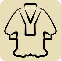 Icon Mishlah. related to Qatar symbol. hand drawn style. simple design illustration. vector