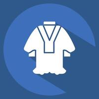 Icon Mishlah. related to Qatar symbol. long shadow style. simple design illustration. vector