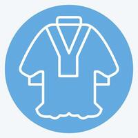 Icon Mishlah. related to Qatar symbol. blue eyes style. simple design illustration. vector