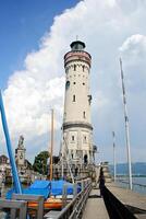 Lindau Port with the Lighthouse, Bodensee, Germany photo