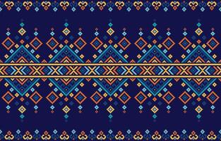 A fabric design featuring an ethnic pattern of geometric shapes. Design for fabric,motif,tribal,stripe,ornamental,mexican,repeat,triangle,carpet,embroidery,retro,illustration,pattern. vector