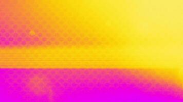 a yellow and pink background with glitch video