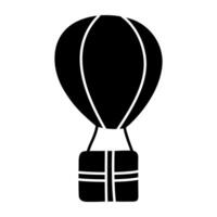 A beautiful design icon of hot air balloon vector