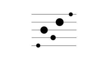 bubbla Diagram ikon i linje stil av trevlig animerad för din videoklipp, lätt till använda sig av med transparent bakgrund video