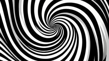 ai généré noir et blanc abstrait spirale cercle boucle modèle Contexte video