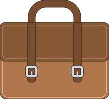 Briefcase Business Work Bag Document Concept Illustration Graphic Element Art Card vector