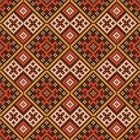 Cross stitch pattern of ethnic pattern,diamonds and triangles. Design for cross stitch,ethnic,fabric,pattern,embroidery,motif, cross,stitch,folk,retro,pixel,handcraft,abstract,batik,zigzag. vector
