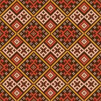 cruzar puntada modelo de étnico patrón, diamantes y triangulos. diseño para cruzar Puntada,étnica,tela,patrón,bordado,motivo, cruz,puntada,folk,retro,pixel,artesanía,resumen,batik,zigzag. vector