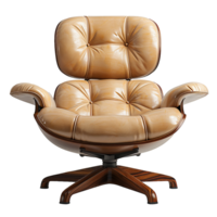 AI generated Modern nessa chair front view png isolated on transparent background