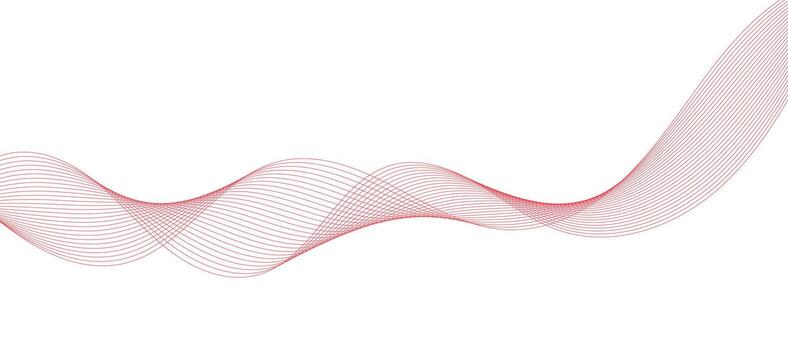 resumen vector rojo ola líneas en blanco antecedentes